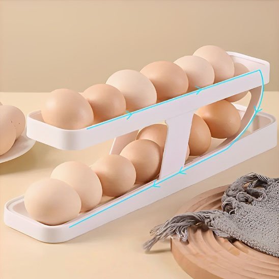 Boîte à œufs double niveau 16 compartiments | PratiConserve - Rangement cuisine