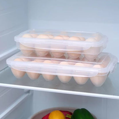 Boite à œufs | Hermétique 15 Compartiments Transparente - Rangement cuisine