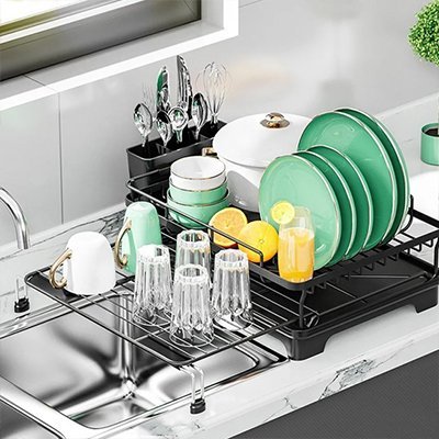 Égouttoir Vaisselle Double Niveau | OrganizeHome - Rangement cuisine