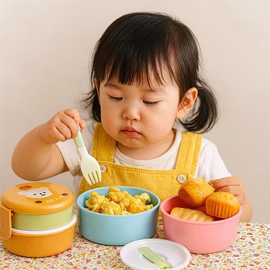 Lunch box enfant | Compartiments Animaux - Rangement cuisine